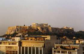 Blick auf die Akropolis